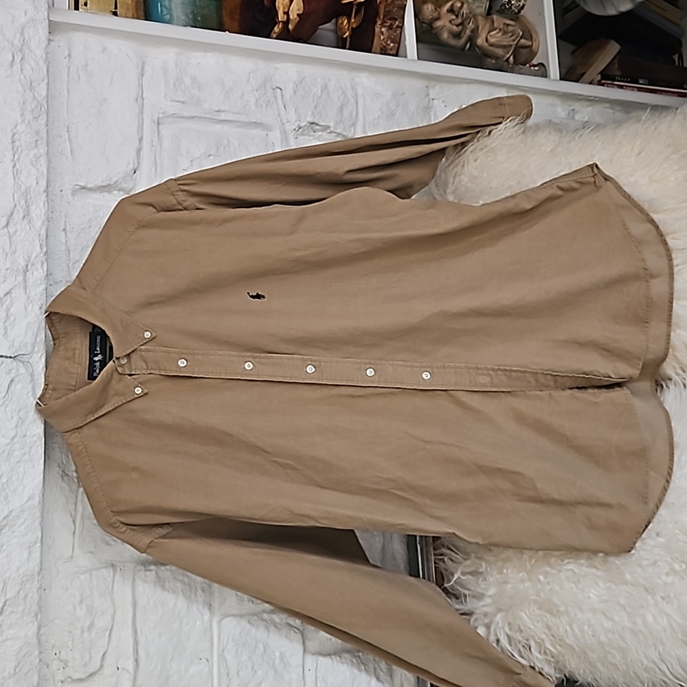 Ralph Lauren corduroy taupe Button down